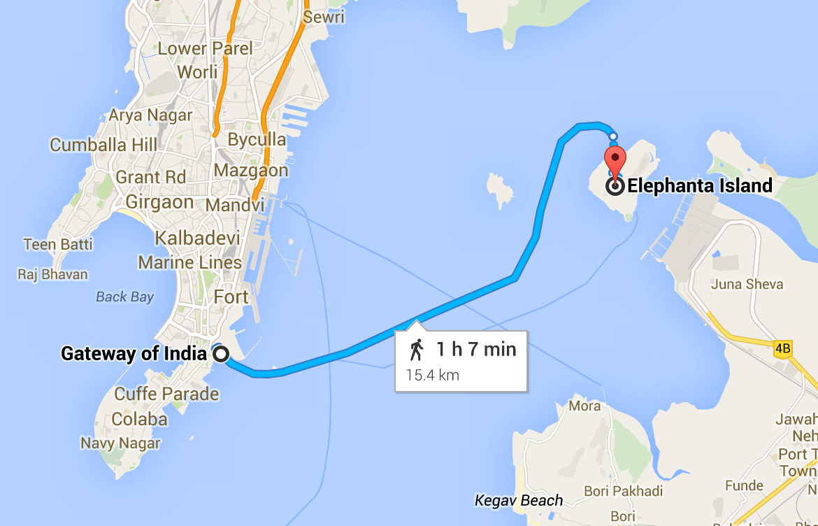 Elephanta map